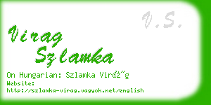 virag szlamka business card